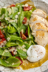 delicious salad in the restaurant
