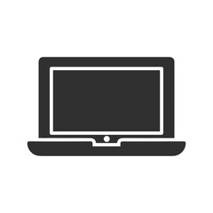 Computer technology icon symbol vector image. Illustration of the dekstop monitor display design image