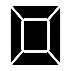 Computer technology icon symbol vector image. Illustration of the dekstop monitor display design image