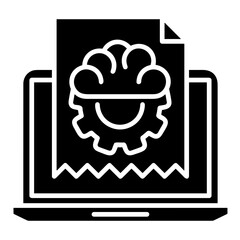 Computer technology icon symbol vector image. Illustration of the dekstop monitor display design image
