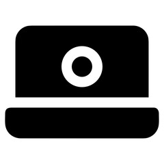 Computer technology icon symbol vector image. Illustration of the dekstop monitor display design image