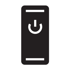 Computer technology icon symbol vector image. Illustration of the dekstop monitor display design image