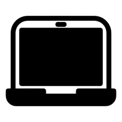 Computer technology icon symbol vector image. Illustration of the dekstop monitor display design image