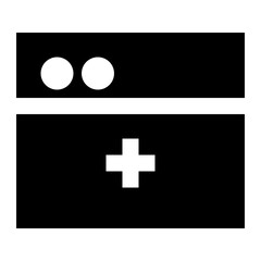 Computer technology icon symbol vector image. Illustration of the dekstop monitor display design image