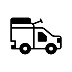 Army truck vector icon which can easily modify or edit


