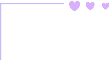 cute line corner frame, border decoration