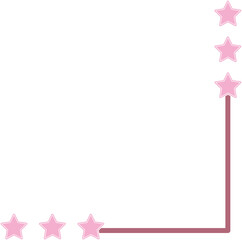 cute line corner frame, border decoration