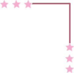 cute line corner frame, border decoration