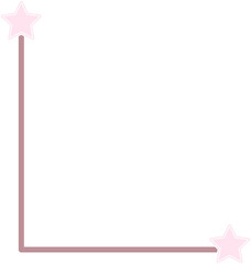 cute line corner frame, border decoration