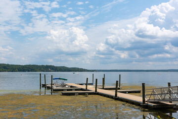 A floating pier at Pohick Bay Regional Park.