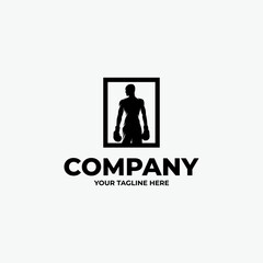 Boxing club logo design template
