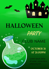 Halloween Party Invitation,happy halloween (trick or treat) poster for invitation
