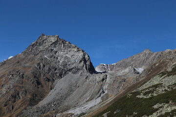 Alpen Landschaft im Pitztal, Pitztaler Alpen, Österreich im Herbst