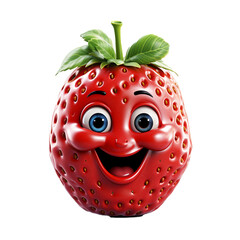 Obraz premium Cute Strawberry Generated AI