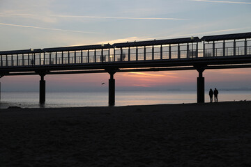 Obraz premium Heringsdorf auf der Insel Usedom bei Sonnenaufgang