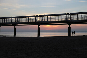 Heringsdorf auf der Insel Usedom bei Sonnenaufgang