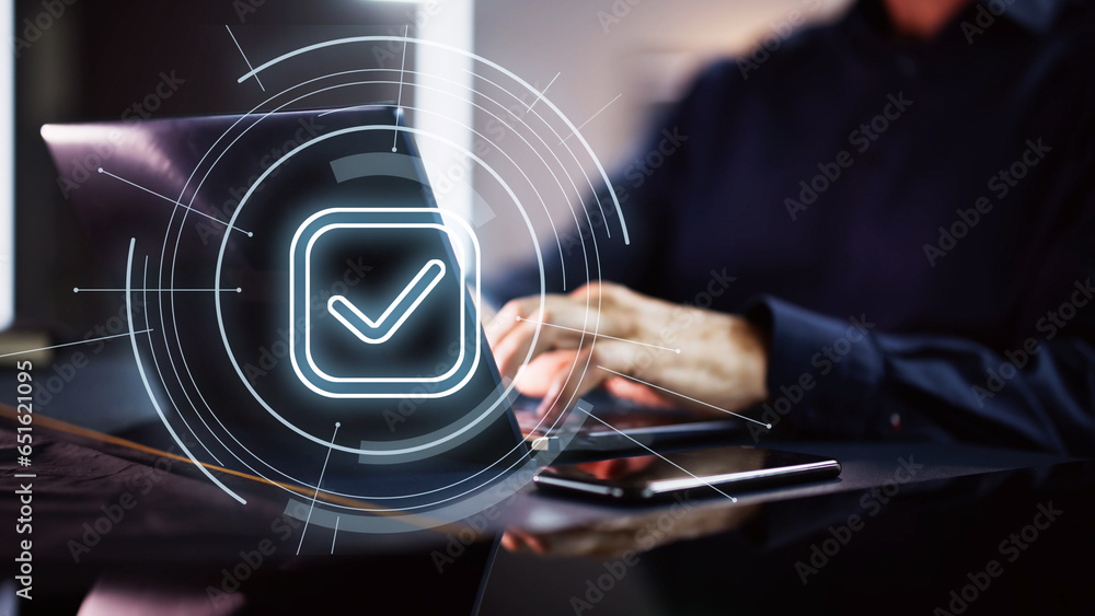 Aufkleber digital quality standard software and procedure