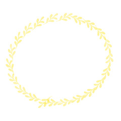 Aesthetic floral wreath