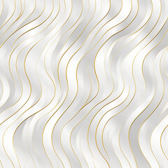 Golden Waves Seamless Pattern