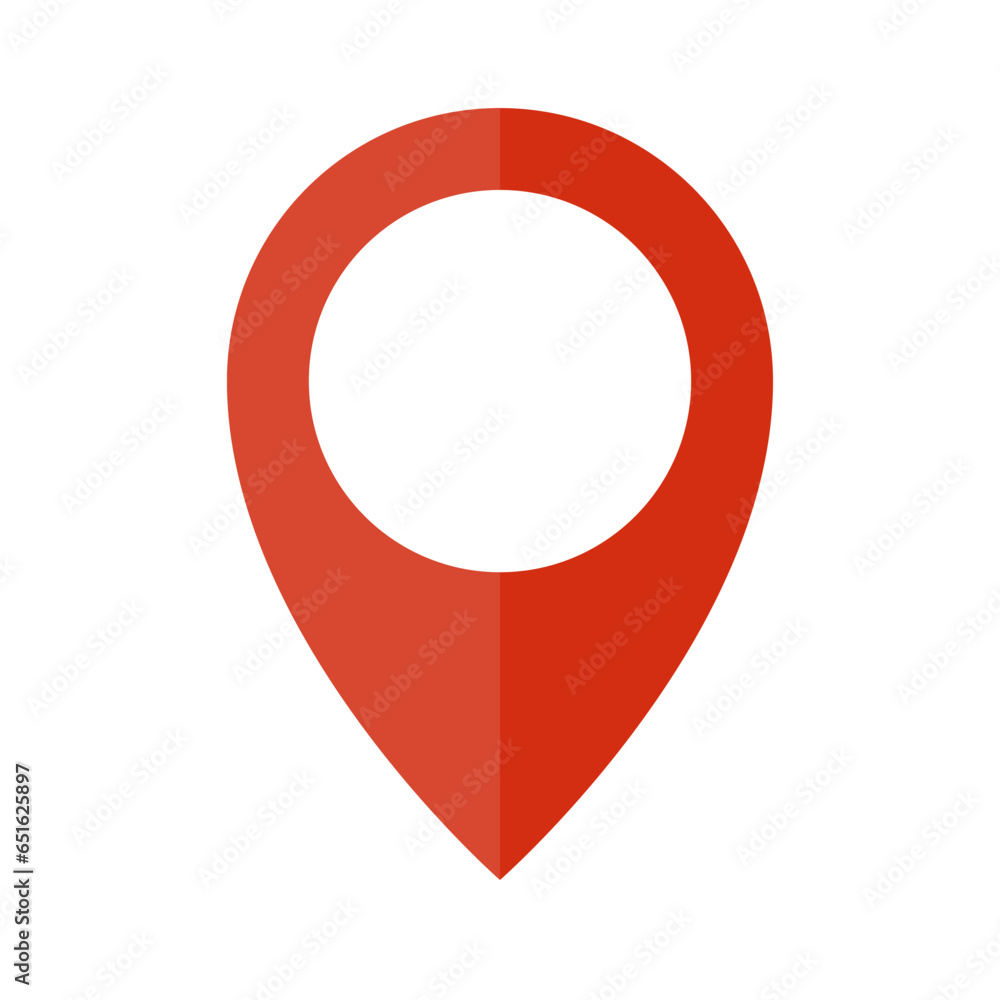 Poster map pin icon. map pointer. vector.