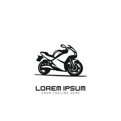 bike minimal logo silhouette vector icon template