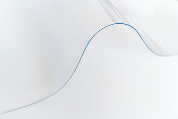 PVC film. polymeric material made of polyvinyl chloride.