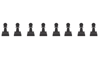 Chess icon set vector illustrations