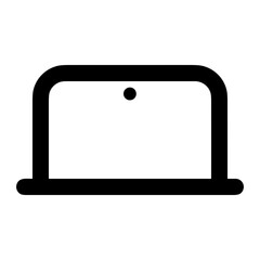 Computer technology icon symbol vector image. Illustration of the dekstop monitor display design image