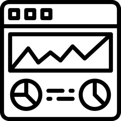 Computer technology icon symbol vector image. Illustration of the dekstop monitor display design image