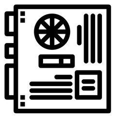 Computer technology icon symbol vector image. Illustration of the dekstop monitor display design image