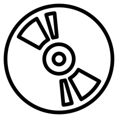 Computer technology icon symbol vector image. Illustration of the dekstop monitor display design image