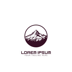 mountain logo icon vector silhouette