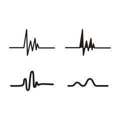 Sound wave template logo