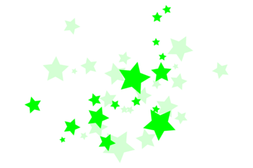 green star background
