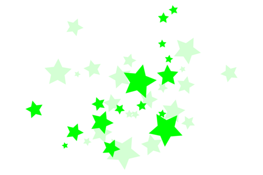 green star background