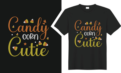 Candy corn cutie T-shirt design