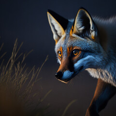 Cute Watercolor Fox Photography, generative ai