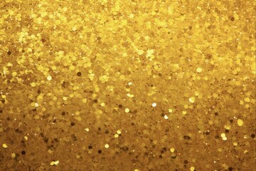 Glistering Yellow: A Gold Glitter Texture for Shimmering Decoration, Dust and Celebration