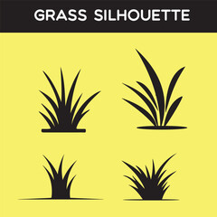 silhouette transparent grass vector free download