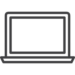 Computer technology icon symbol vector image. Illustration of the dekstop monitor display design image