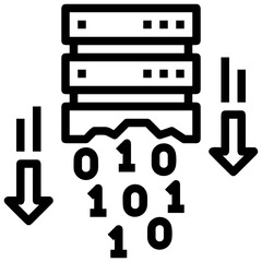 Computer technology icon symbol vector image. Illustration of the dekstop monitor display design image