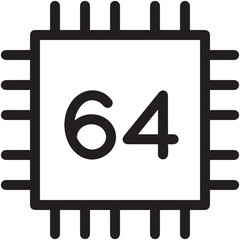 Computer technology icon symbol vector image. Illustration of the dekstop monitor display design image