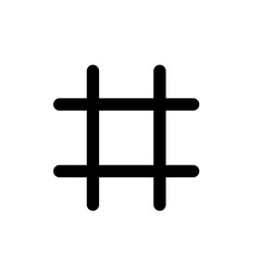 Black Hashtag icon 