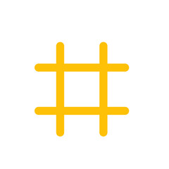 Gold Hashtag icon 
