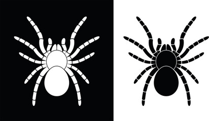 Tarantula logo. Isolated tarantula on white background