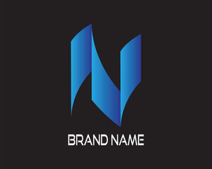  Creative N letter logo. EPS file. Gradient Color. CMYK Color mode. Free Font used. Easy To Download