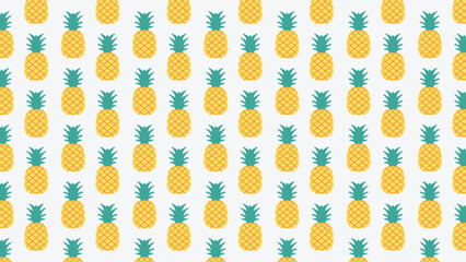 Fun pineapple  pattern vector illustration. Abstract pineapple pattern background. Good for wallpaper or textile fabric