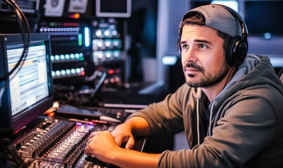 The Mastermind of Sound Quality: Broadcast Technician in Action.