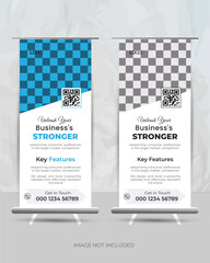 Modern corporate roll up stand banner template