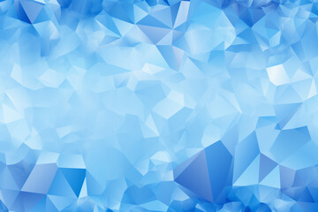 Abstract blue triangle background  - Generative AI illustration  